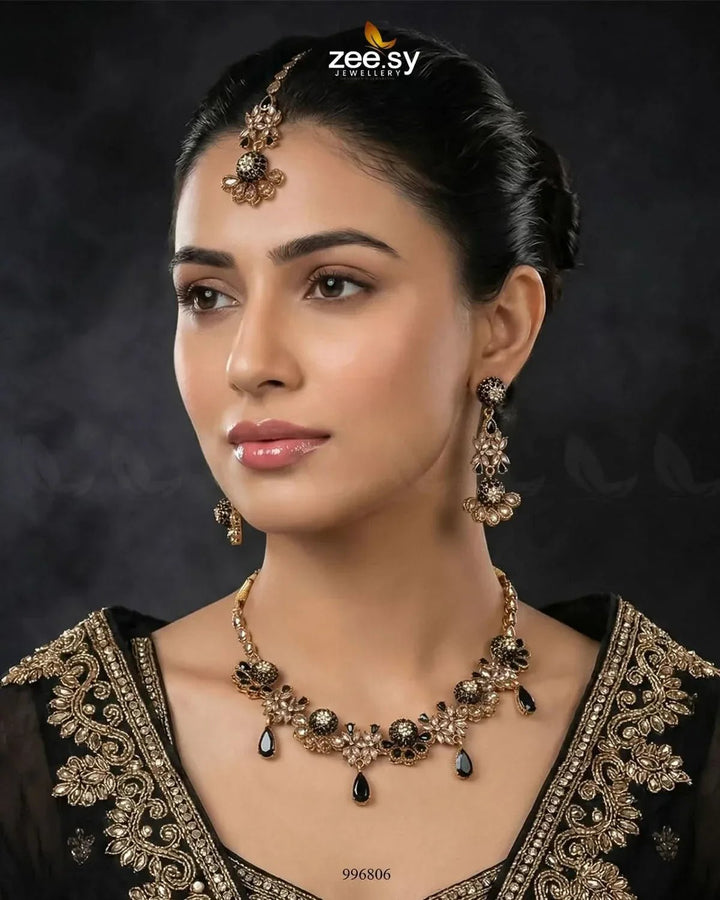 Achimenes Necklace Set Necklace Sets - Zeesy Jewellery Pakistan | Premium Artificial & Imitation Jewellery