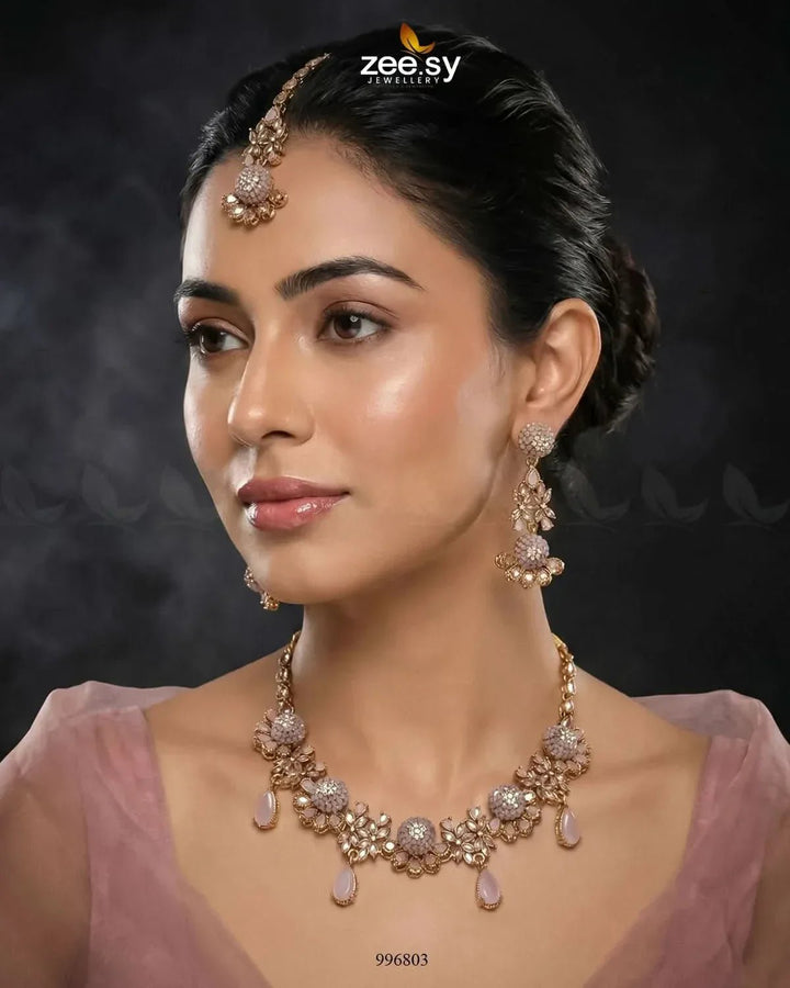 Achimenes Necklace Set Necklace Sets - Zeesy Jewellery Pakistan | Premium Artificial & Imitation Jewellery