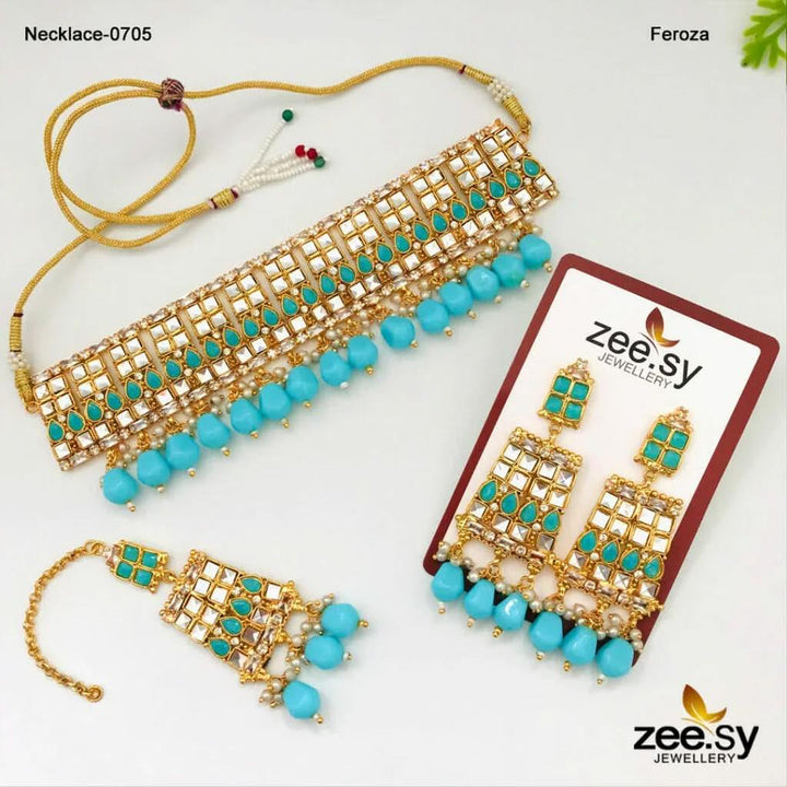 NECKLACE-0705 Feroza Necklace Sets - Zeesy Jewellery Pakistan | Premium Artificial & Imitation Jewellery