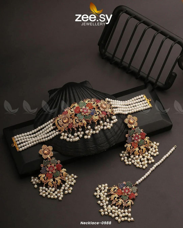 NECKLACE-0988 Multi Necklace Sets - Zeesy Jewellery Pakistan | Premium Artificial & Imitation Jewellery