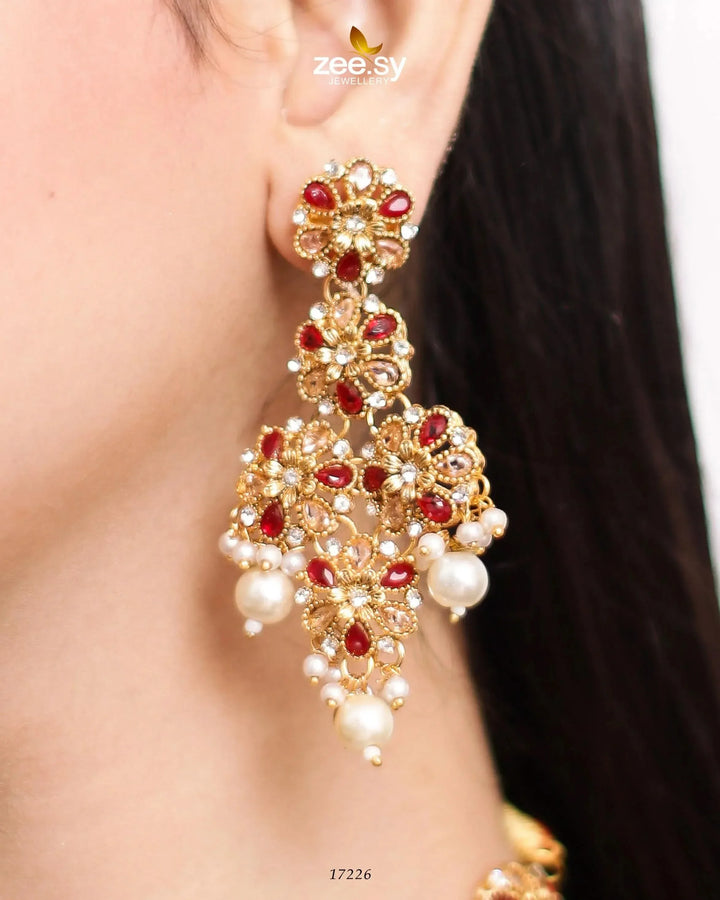 Magnolia Glimmer Necklace Necklace Sets - Zeesy Jewellery Pakistan | Premium Artificial & Imitation Jewellery