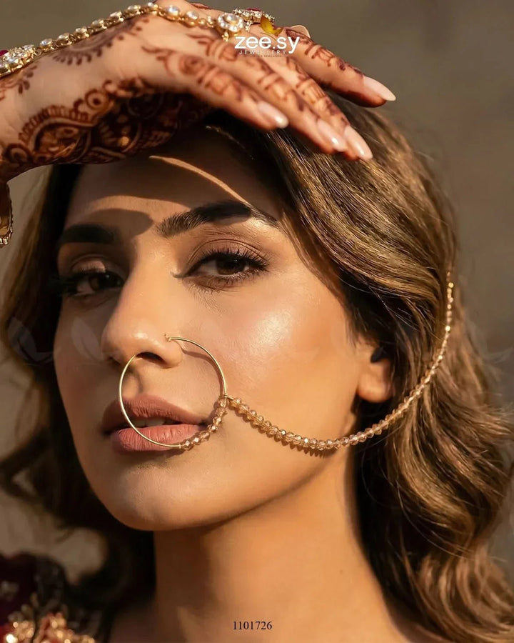 Wedding Nose Ring-0001 Nose ring - Zeesy Jewellery Pakistan | Premium Artificial & Imitation Jewellery