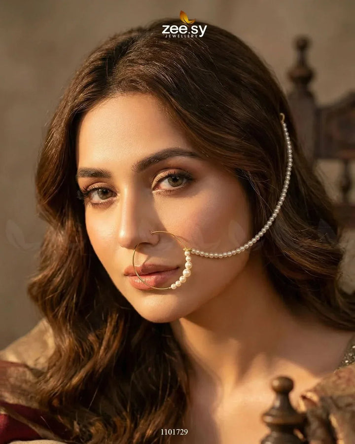 Wedding Nose Ring-0001 Nose ring - Zeesy Jewellery Pakistan | Premium Artificial & Imitation Jewellery