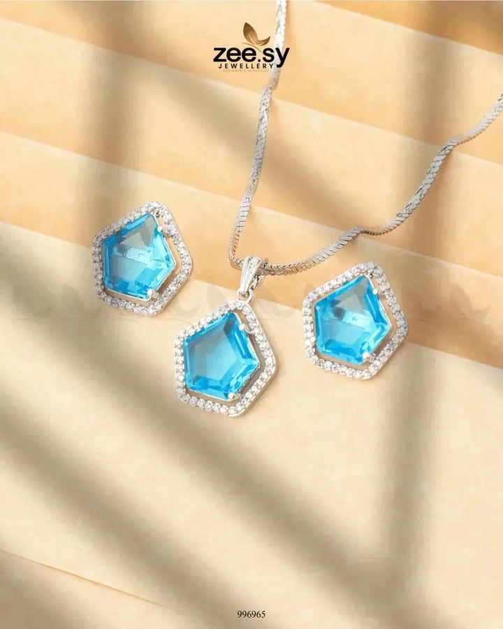 Daimond Pendant Set Pendant - Zeesy Jewellery Pakistan | Premium Artificial & Imitation Jewellery