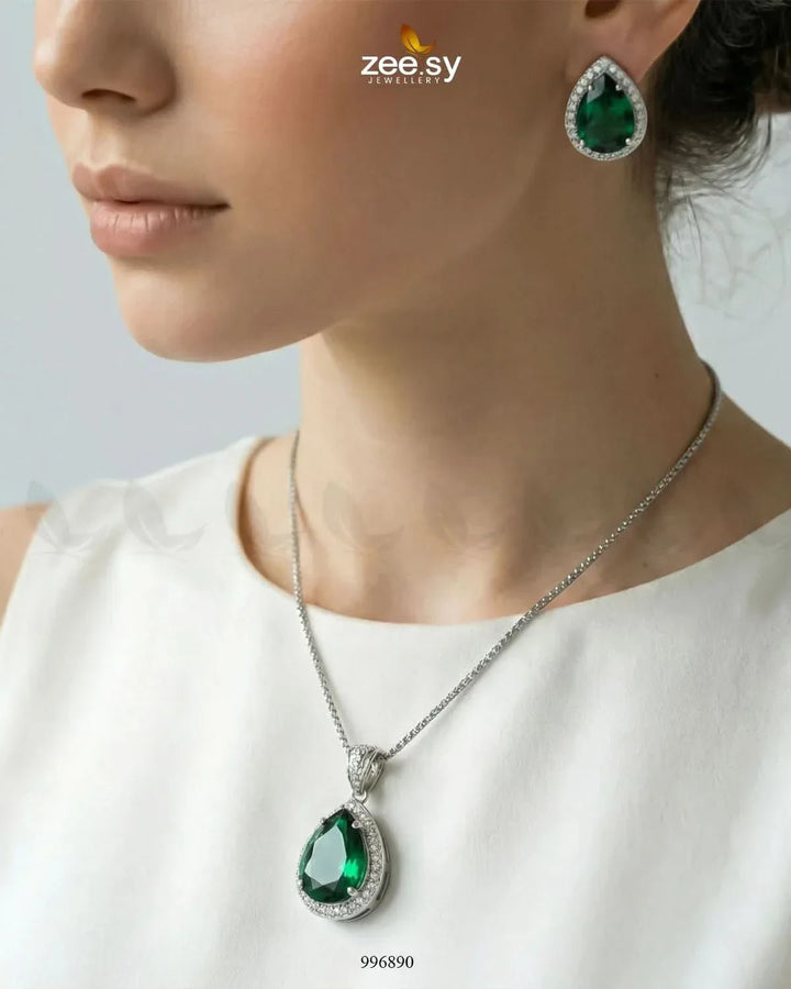 Tranquil Pendant Set Pendant - Zeesy Jewellery Pakistan | Premium Artificial & Imitation Jewellery