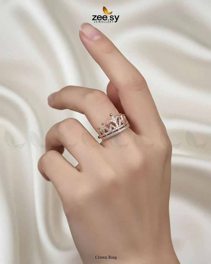 Crown Ring Rings - Zeesy Jewellery Pakistan | Premium Artificial & Imitation Jewellery
