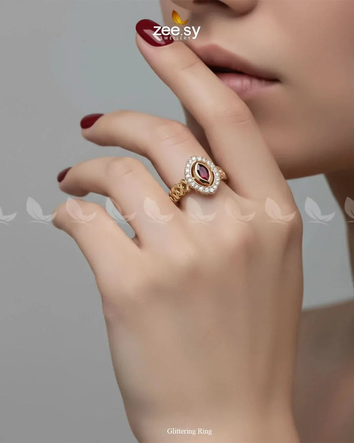 Glittering Ring Rings - Zeesy Jewellery Pakistan | Premium Artificial & Imitation Jewellery