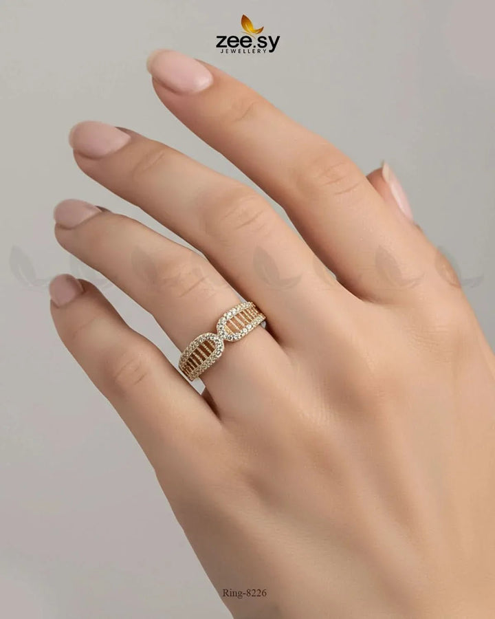 Malabar Bold Zirconia Ring Rings - Zeesy Jewellery Pakistan | Premium Artificial & Imitation Jewellery