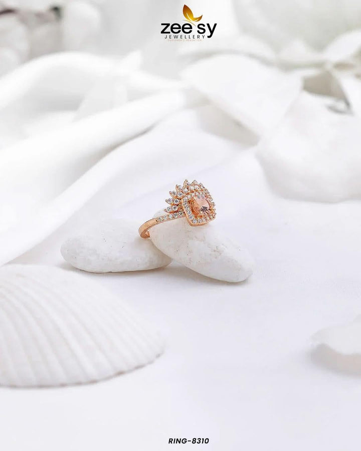 Ring-8310 Champagne Rings - Zeesy Jewellery Pakistan | Premium Artificial & Imitation Jewellery