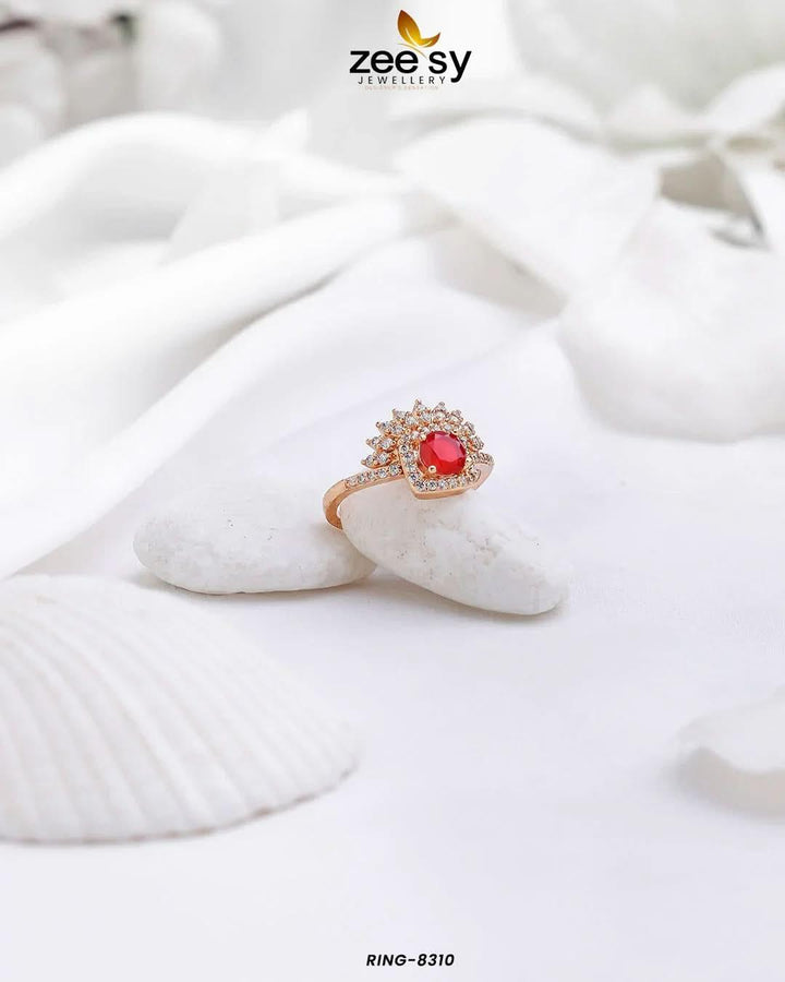 Ring-8310 Red Rings - Zeesy Jewellery Pakistan | Premium Artificial & Imitation Jewellery