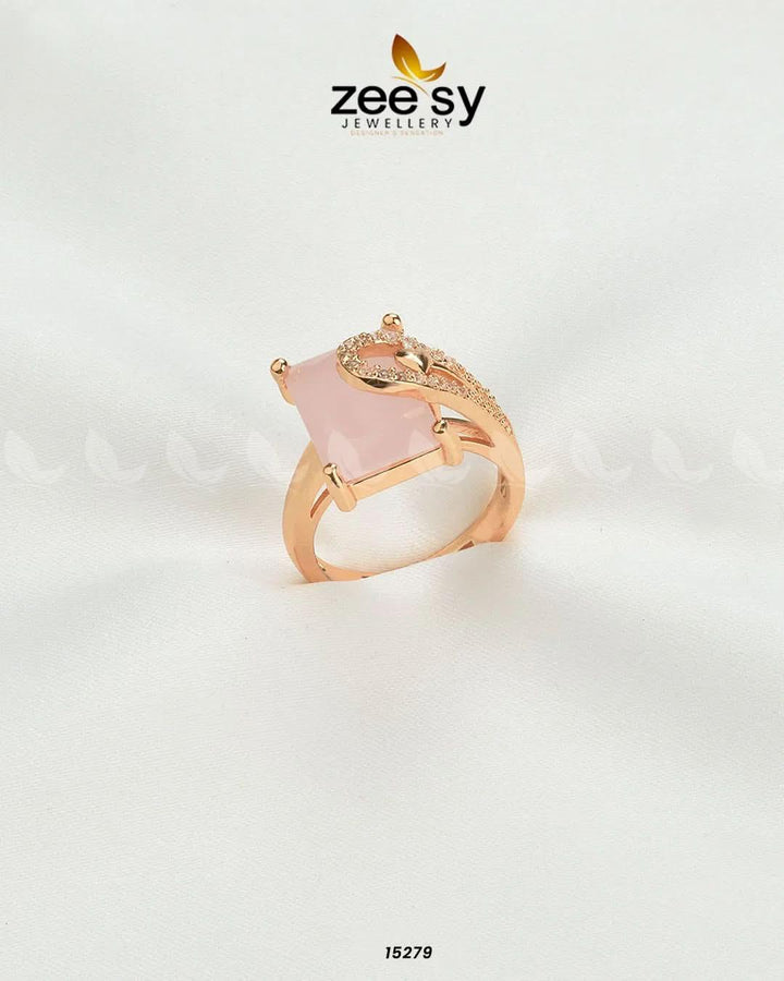 Elegance Ring Mint Pink Rings - Zeesy Jewellery Pakistan | Premium Artificial & Imitation Jewellery