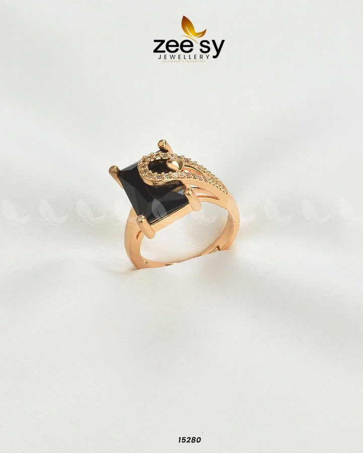 Elegance Ring Black Rings - Zeesy Jewellery Pakistan | Premium Artificial & Imitation Jewellery