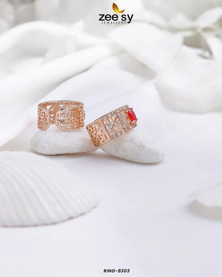 Capucine Stepping Stone Zircon Ring Finger Ring - Zeesy Jewellery Pakistan | Premium Artificial & Imitation Jewellery