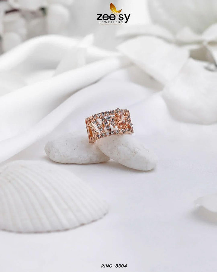 Ring-8304 Champagne Rings - Zeesy Jewellery Pakistan | Premium Artificial & Imitation Jewellery
