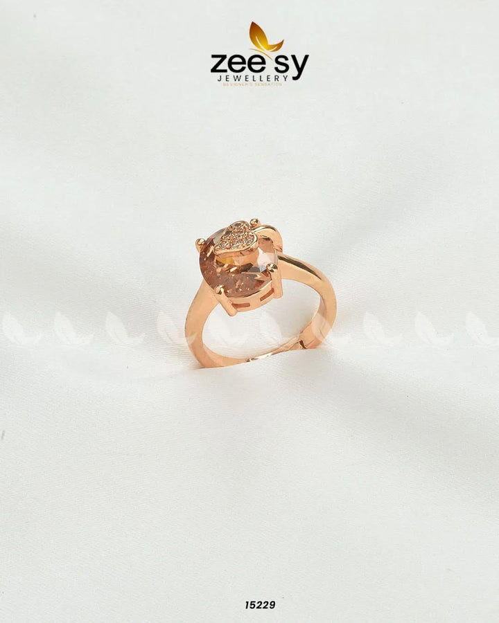 Sizzling Charming Ring Champagne Rings - Zeesy Jewellery Pakistan | Premium Artificial & Imitation Jewellery