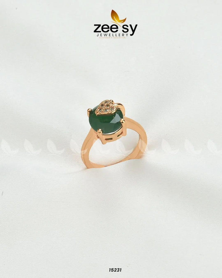 Sizzling Charming Ring Green Rings - Zeesy Jewellery Pakistan | Premium Artificial & Imitation Jewellery