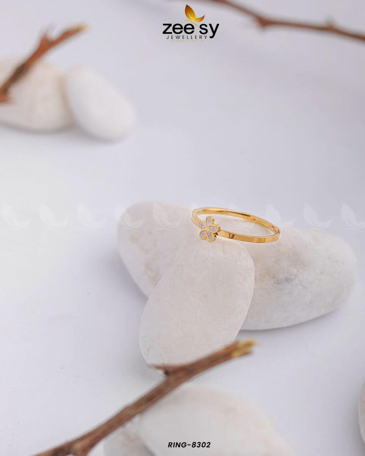 Enamel flower Ring-8302 Rings - Zeesy Jewellery Pakistan | Premium Artificial & Imitation Jewellery