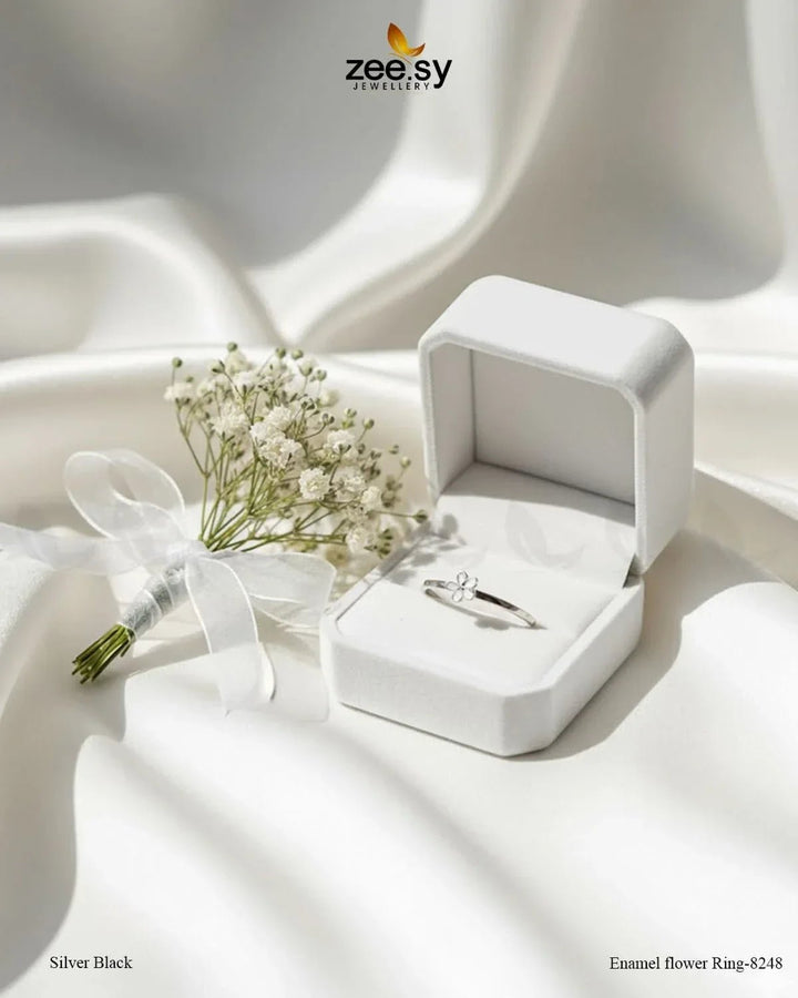 Enamel flower Ring-8248 Rings - Zeesy Jewellery Pakistan | Premium Artificial & Imitation Jewellery