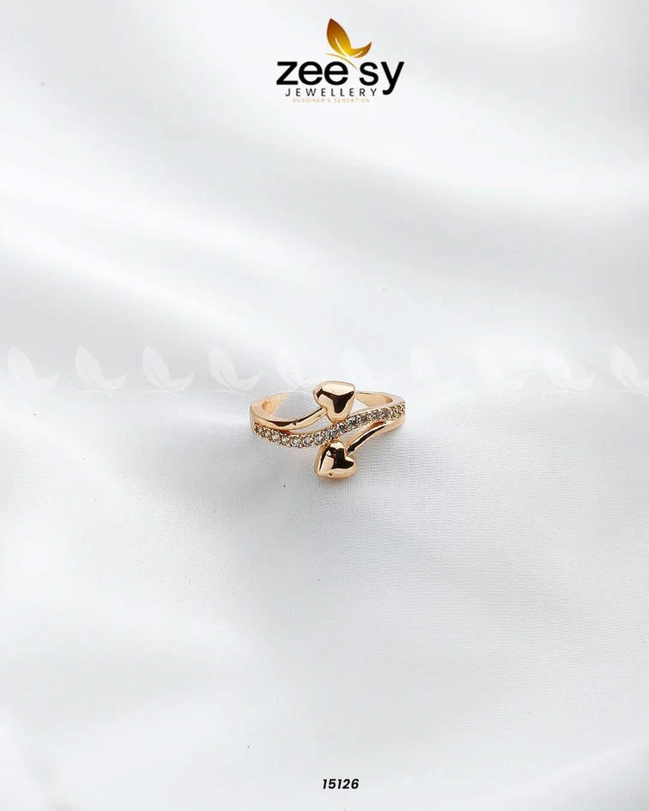Daffodil Ring Golden Rings - Zeesy Jewellery Pakistan | Premium Artificial & Imitation Jewellery
