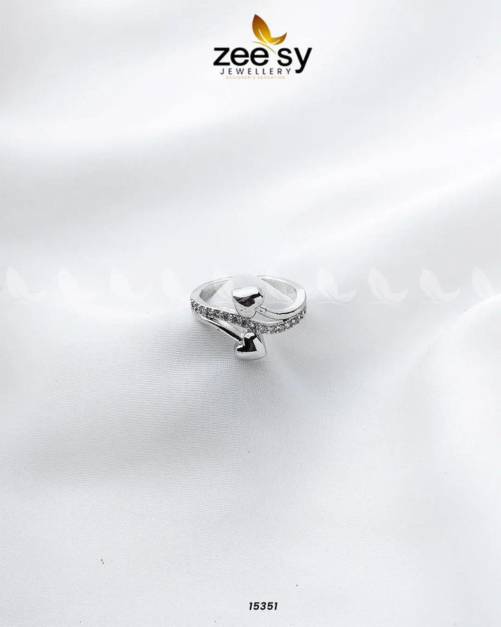 Daffodil Ring Silver Rings - Zeesy Jewellery Pakistan | Premium Artificial & Imitation Jewellery