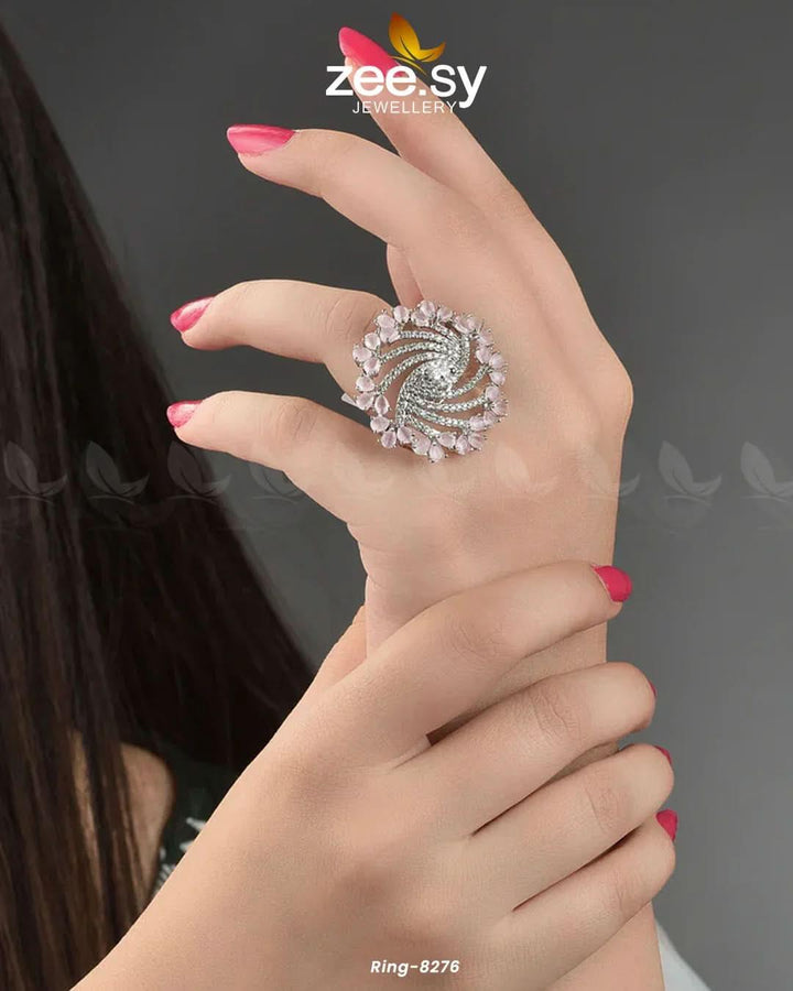 Rhinestone Ring-8276 Rings - Zeesy Jewellery Pakistan | Premium Artificial & Imitation Jewellery