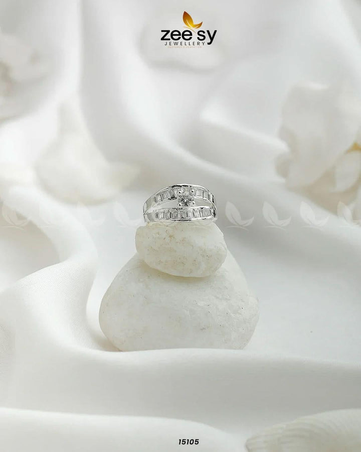 Mirage Ring Silver White Rings - Zeesy Jewellery Pakistan | Premium Artificial & Imitation Jewellery