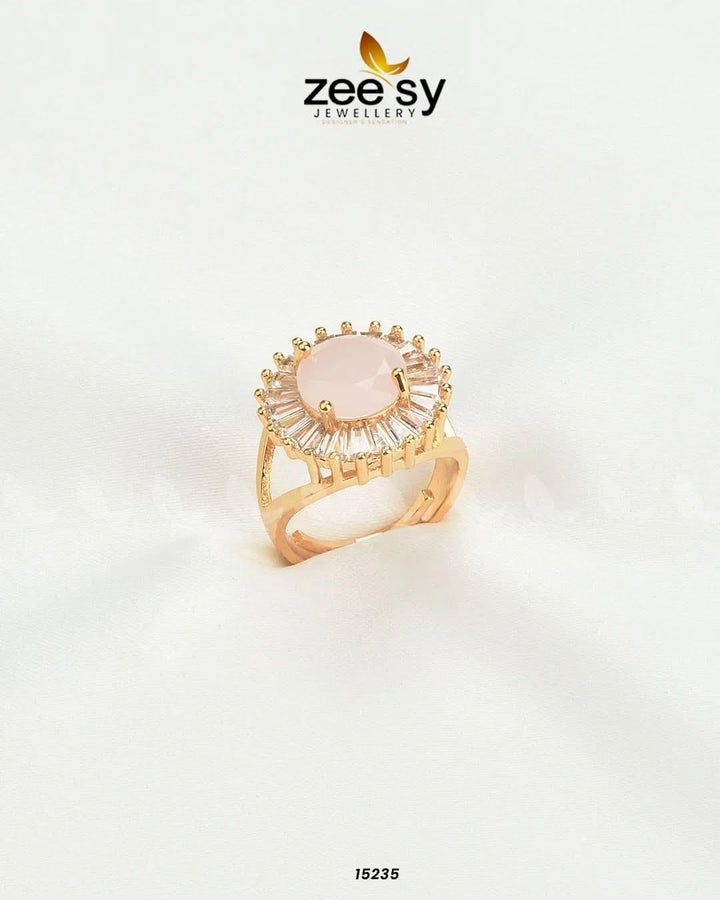 Sapphire Ring Mint Pink Rings - Zeesy Jewellery Pakistan | Premium Artificial & Imitation Jewellery