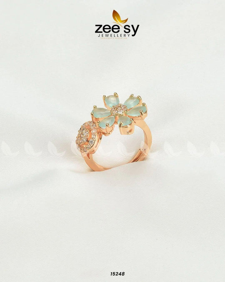 Worthy Ring Mint Green Rings - Zeesy Jewellery Pakistan | Premium Artificial & Imitation Jewellery