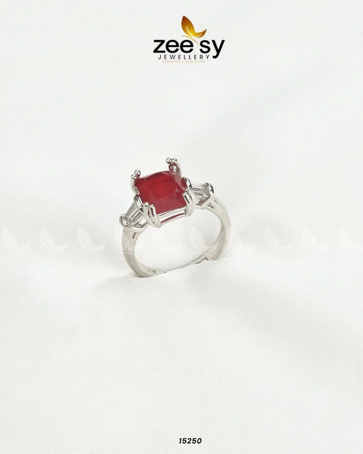 Dazzling Ring Red Rings - Zeesy Jewellery Pakistan | Premium Artificial & Imitation Jewellery