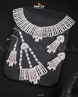 Asma's Bridal Sets Silver White - Zeesy Jewellery