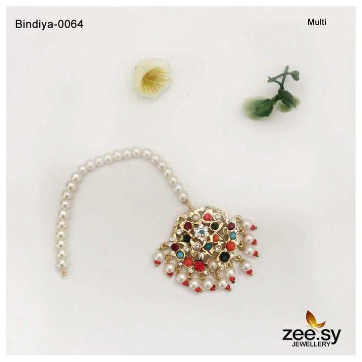Shaahi Gulnaar Pearl Bindiya Multi bindiya - Zeesy Jewellery Pakistan | Premium Artificial & Imitation Jewellery