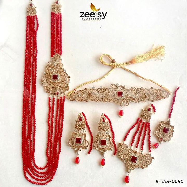 Bridal-0080 Bridal Set - Zeesy Jewellery Pakistan | Premium Artificial & Imitation Jewellery