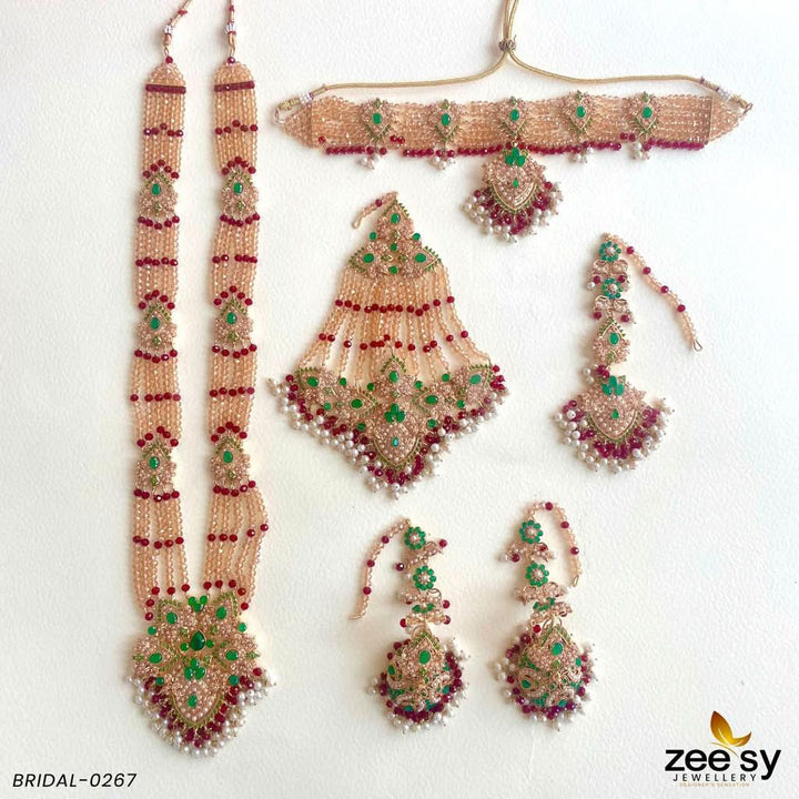 BRIDAL-0267 Bridal Set - Zeesy Jewellery Pakistan | Premium Artificial & Imitation Jewellery