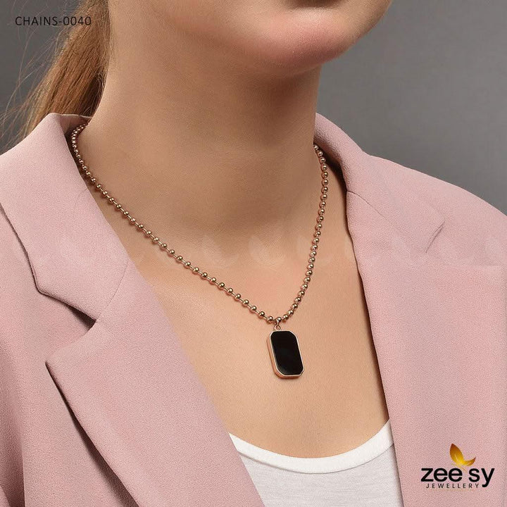 Chains - 0040 Golden Black chains - Zeesy Jewellery Pakistan | Premium Artificial & Imitation Jewellery
