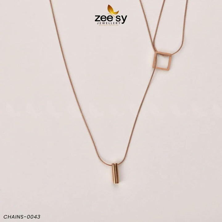 Chains - 0043 Golden chains - Zeesy Jewellery Pakistan | Premium Artificial & Imitation Jewellery