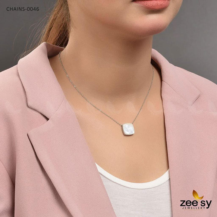 Chains-0046 Silver White chains - Zeesy Jewellery Pakistan | Premium Artificial & Imitation Jewellery