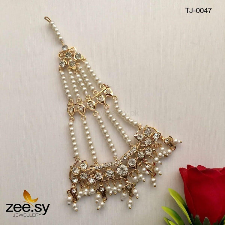 JHUMAR-0047 Pearl jhumar - Zeesy Jewellery Pakistan | Premium Artificial & Imitation Jewellery