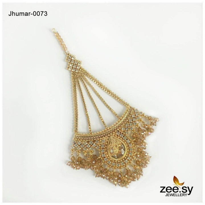 JHUMAR-0073 Champagne jhumar - Zeesy Jewellery Pakistan | Premium Artificial & Imitation Jewellery