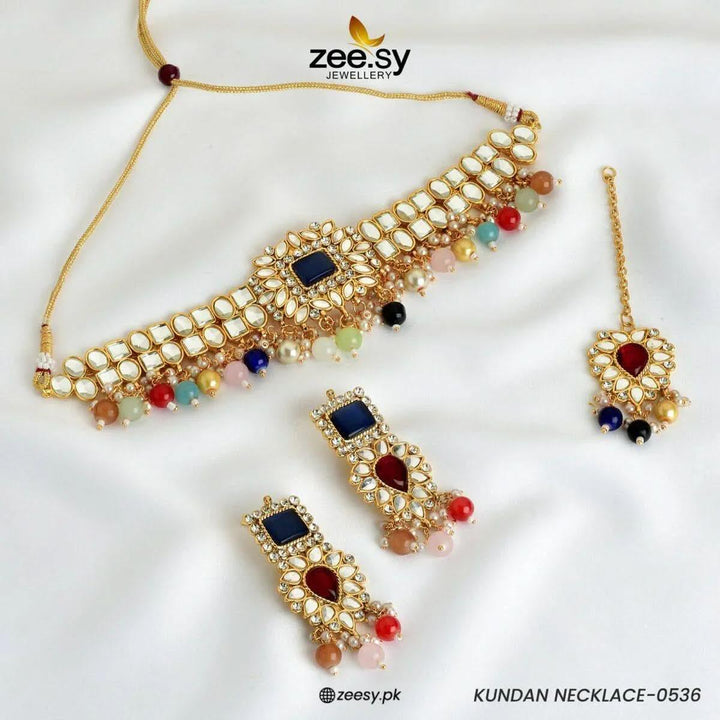 KUNDAN NECKLACE - 0536 Multi Necklace Sets - Zeesy Jewellery Pakistan | Premium Artificial & Imitation Jewellery