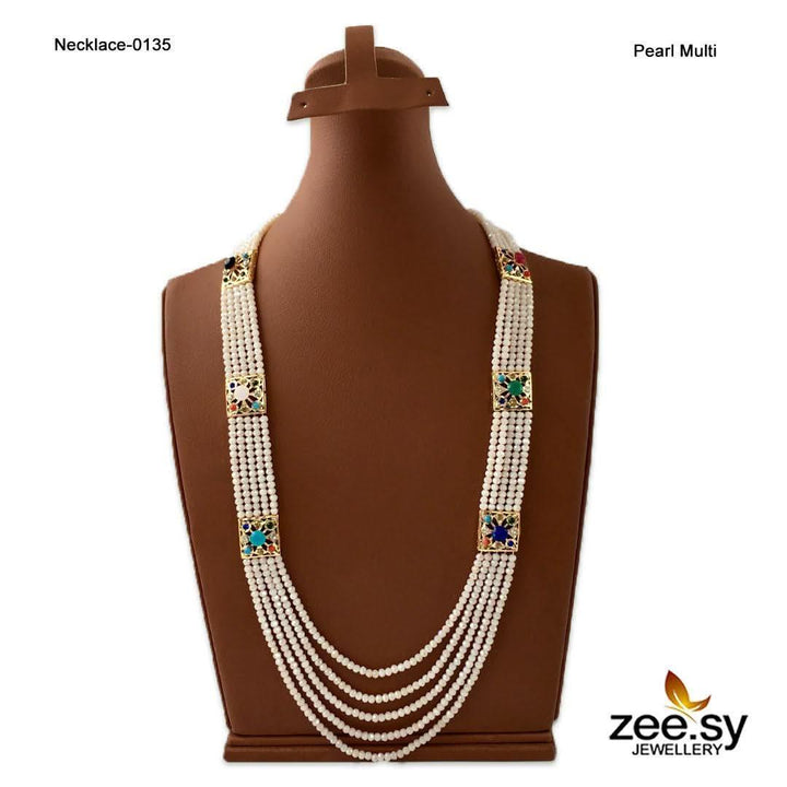 NECKLACE-0135 Pearl Multi Necklace Sets - Zeesy Jewellery Pakistan | Premium Artificial & Imitation Jewellery