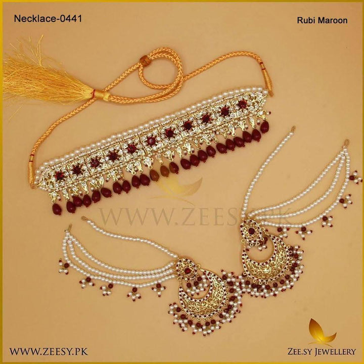 NECKLACE-0441 Rubi Necklace Sets - Zeesy Jewellery Pakistan | Premium Artificial & Imitation Jewellery
