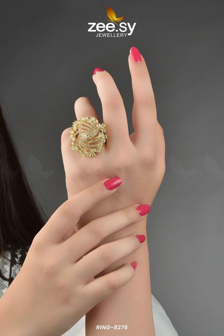 Rhinestone Ring-8276 Rings - Zeesy Jewellery Pakistan | Premium Artificial & Imitation Jewellery