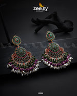 Load image into Gallery viewer, Lahza Naurattan Earrings