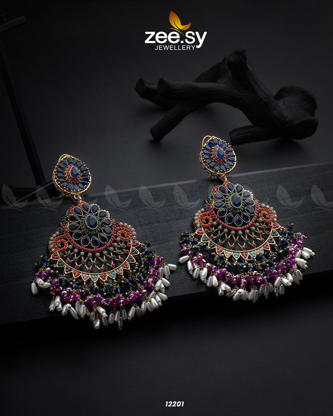 Lahza Naurattan Earrings