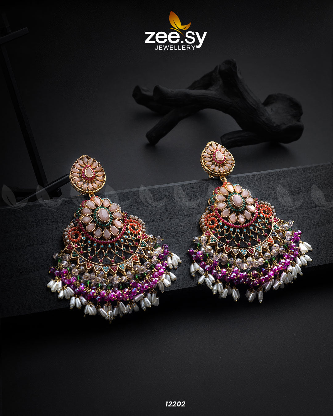 Lahza Naurattan Earrings