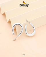 Enkei Hoops Earrings Silver - Zeesy Jewellery