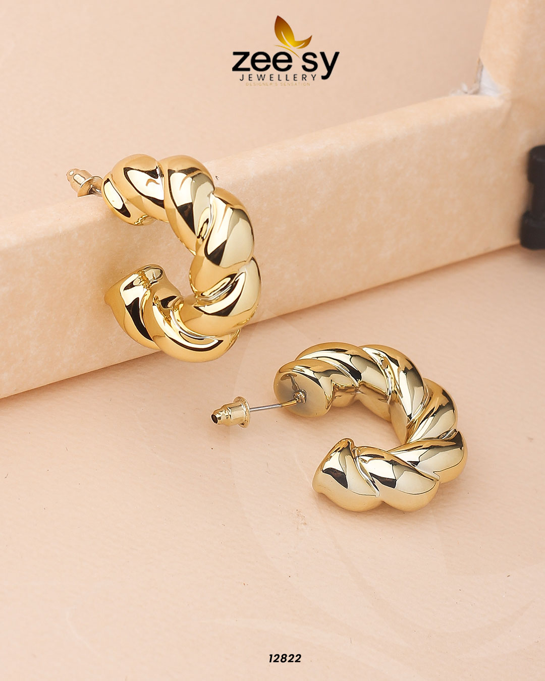 Twisted Hoop Earring