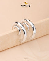Arc Earrings Silver - Zeesy Jewellery