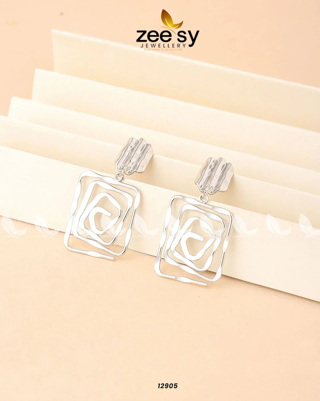 Anemone Earrings Silver - Zeesy Jewellery