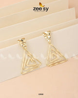 Begonia Earrings Golden - Zeesy Jewellery